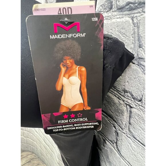 Maidenform Women's Firm Tummy-Control Easy Up Strapless Bodysuit 1256 - Picture 2 of 11